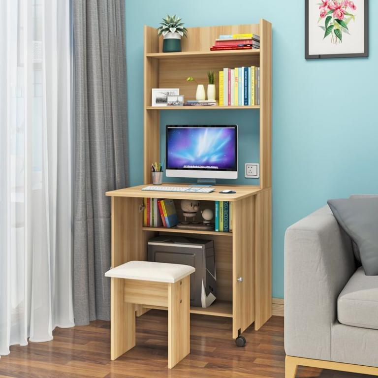 MXH Computer Desk With Shelf Kid Foldable Study Table … in Woodlands - Image 1
