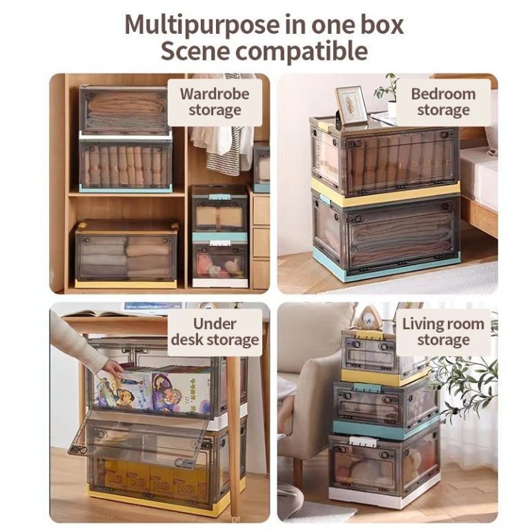 【SG】KUKI Foldable Storage Box Large Capacity Stackable … in Pasir Ris - Image 1