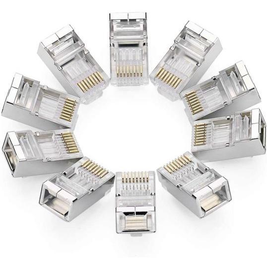 50pcs RJ45 Ethernet Cable Network Connectors Computer PC … in Bishan - Image 1