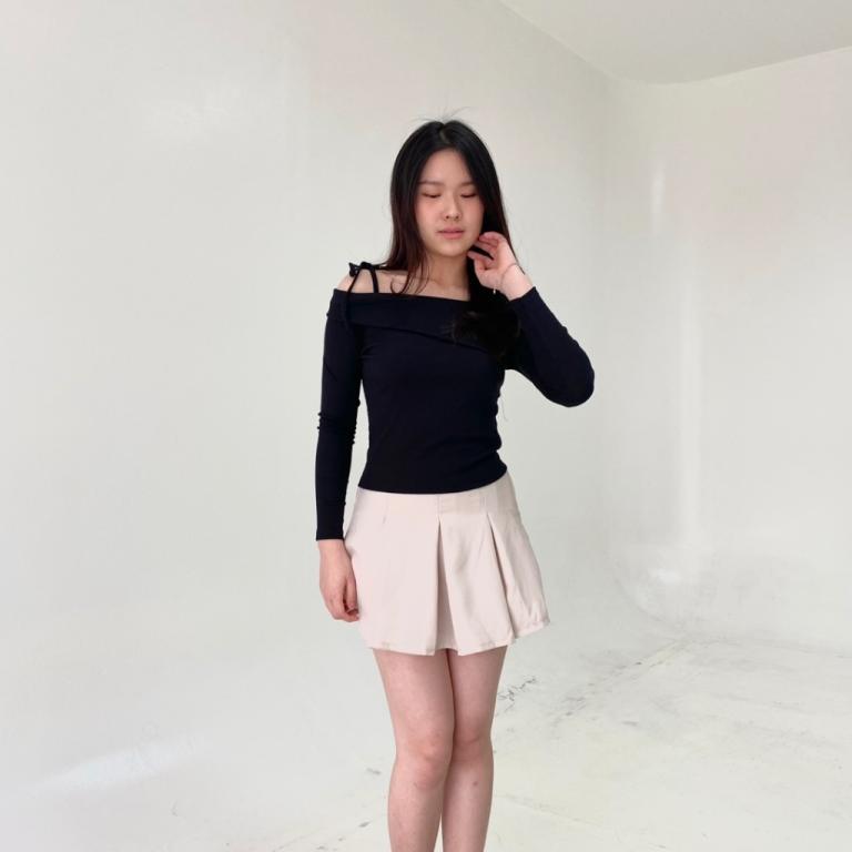 BAECHIC.CO - Richelle Coquette Top | Sabrina Ribbon Knit … in North-Eastern Islands - Image 1
