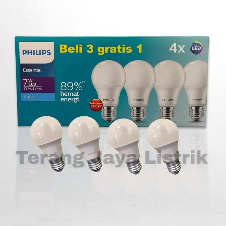 Philips Essential LED Bulb Lamp essLed Multipack Package 4 … in Sembawang - Image 1