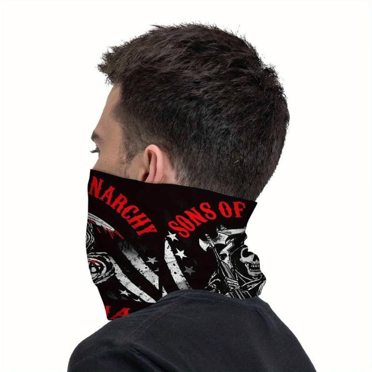 Sons Of Anarchy, Reaper, Flag Print Scarf, Multi Functional … in North-Eastern Islands - Image 1