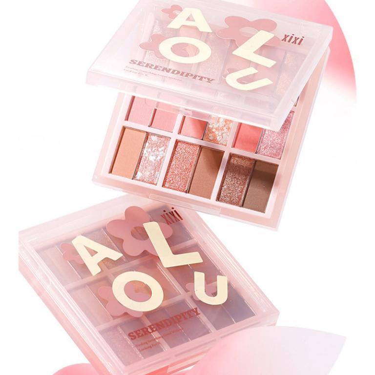 XIXI Eye Shadow 眼影腮红高光一体盘十八色哑光低饱和 Blush And Highlight … in North-Eastern Islands - Image 1