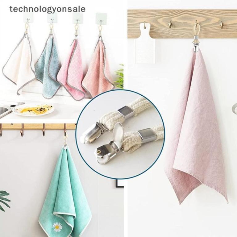 [Tech] Bathroom Towel Clips Braided Multipurpose Cloth … in Sembawang - Image 1