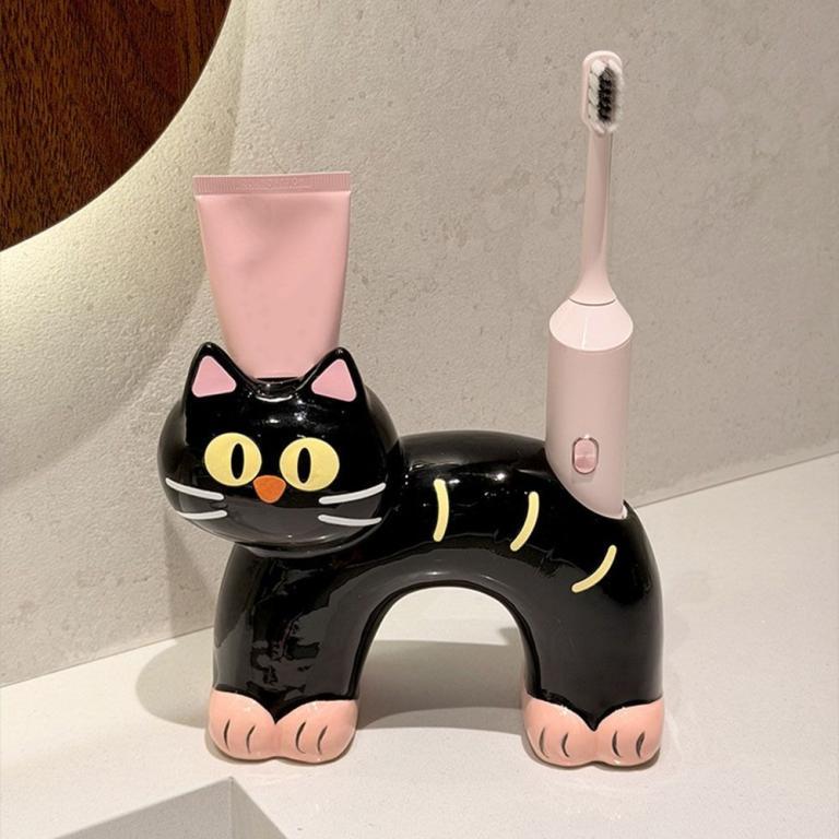 DYRUIDOJSG Cat Toothbrush Storage Rack, Creative Waterproof … in Sembawang - Image 1