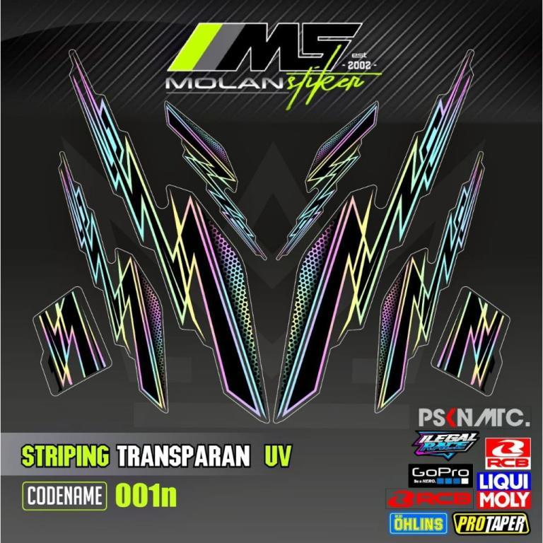 UNGU Decal Sticker Striping Variation Transparent Uv HONDA … in North-Eastern Islands - Image 1