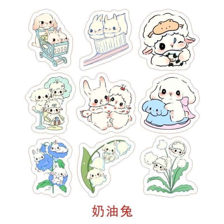 4CM Cream Rabbit Acrylic Sheet Handmade diy Mobile Phone … in North-Eastern Islands - Image 1