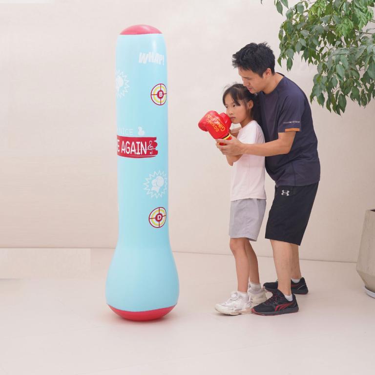 Boxing Target Floor Standing Inflatable Tumbler Bag For Children in Bishan - Image 1