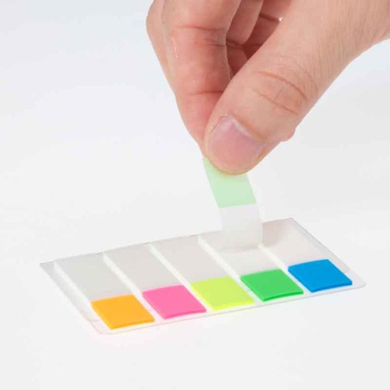 Comix D7013 Easy Stick Sticky Notes 20x5 Sheets Neon Color in Toa Payoh - Image 1
