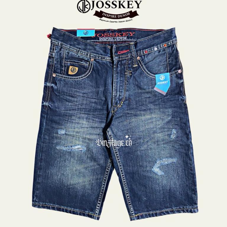 Josskey Men's Short Jeans RippedOriginal with Non-Stretch … in Geylang - Image 1