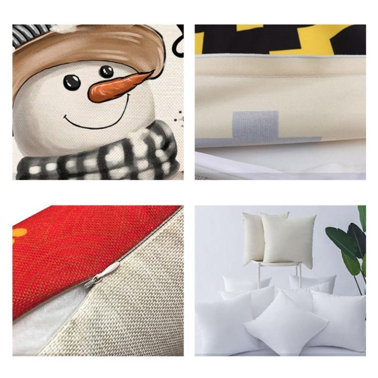 Home Tree Deer Sofa Cushion Cover Throw Pillowcase Linen … in Geylang - Image 1