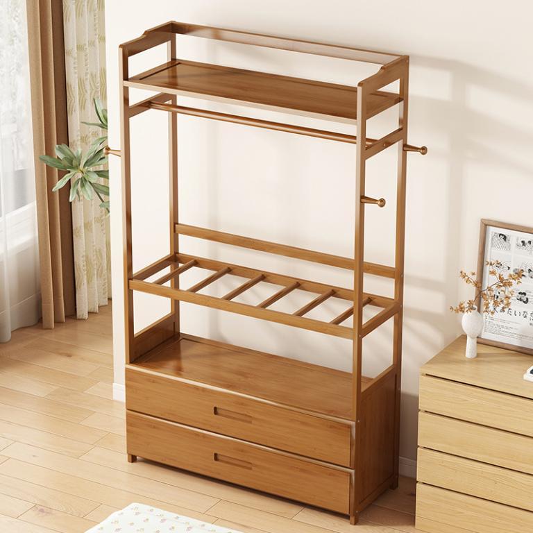 JYLS Wardrobe Storage Cabinet Wood Cloth Wardrobe Rack … in Toa Payoh - Image 1