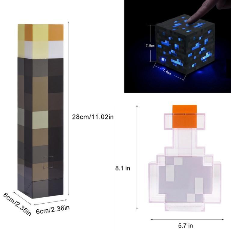For Minecraft 8 Colors Changing Potion Shake Battery … in Mandai - Image 1