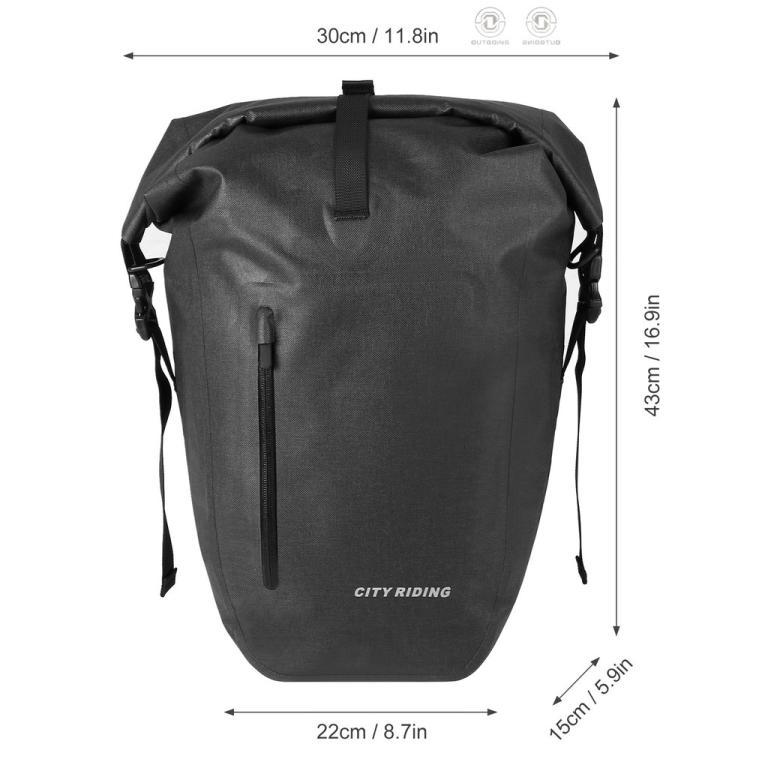 O&G Waterproof Cycling Trunk Bag Bicycle Rear Rack Bag Bike … in Singapore - Image 1