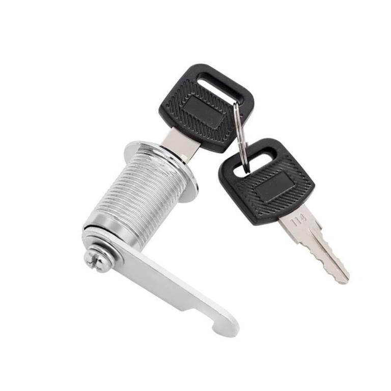 WEMONE Cabinet Lock, Single Open Silver Cam Lock, Practical … in Pasir Ris - Image 1