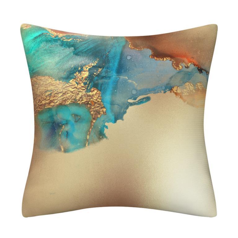 New Style Turquoise Abstract Texture Polyester Flannel … in Toa Payoh - Image 1
