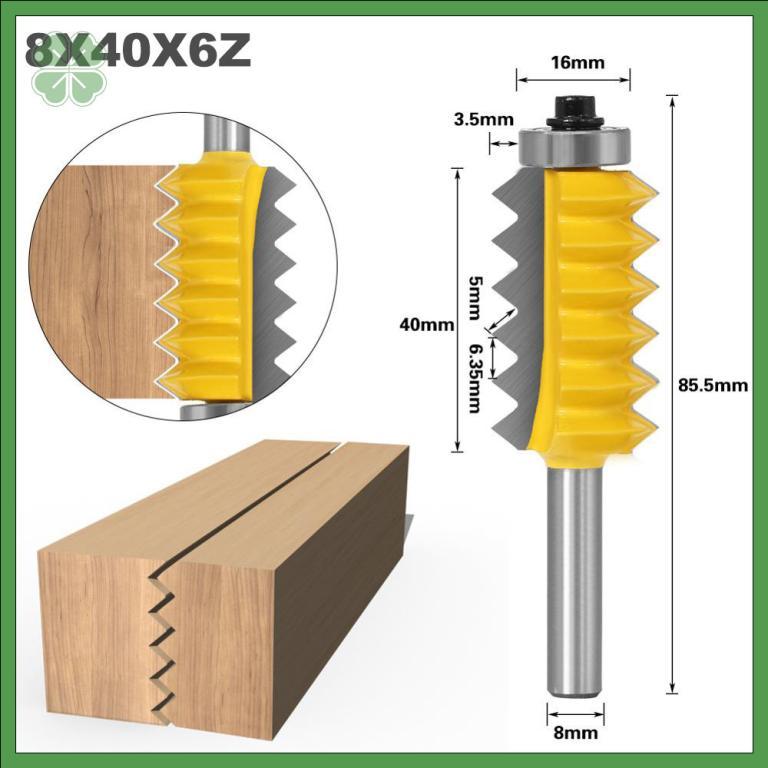Wavy Finger Joint Router Bit 8mm Shank Tongue Groove … in Bishan - Image 1