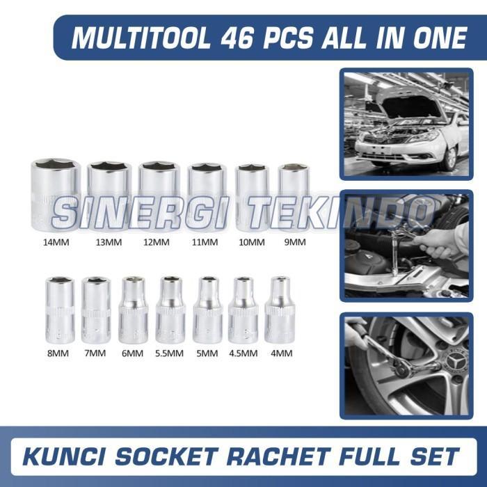 MATA Socket Wrench Set Socket Bit Set Ratchet 1/ 4 Inch 46 … in Sembawang - Image 1