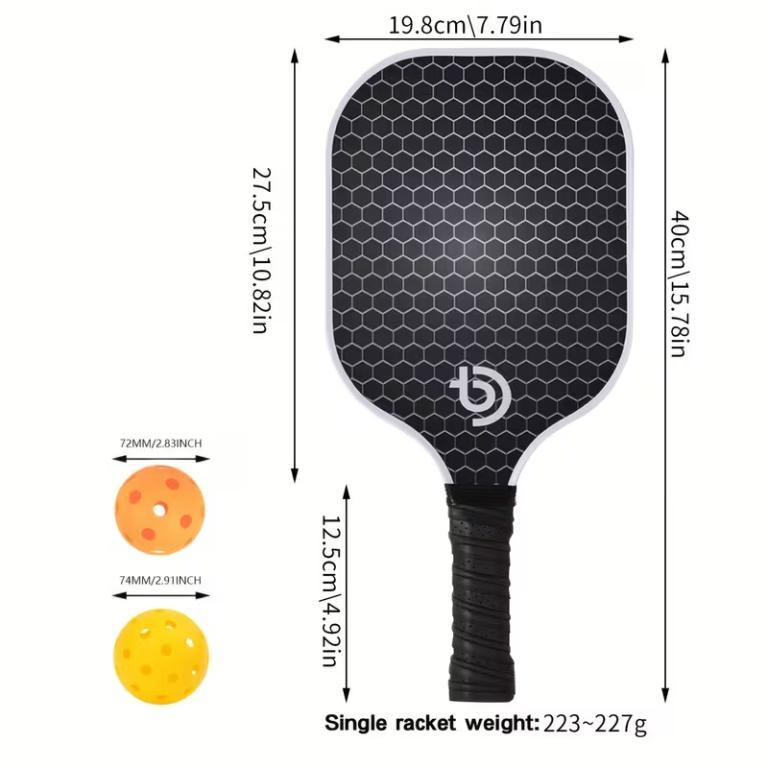 Carbon Fiber Pickleball Paddle Set Professional Level … in Woodlands - Image 1