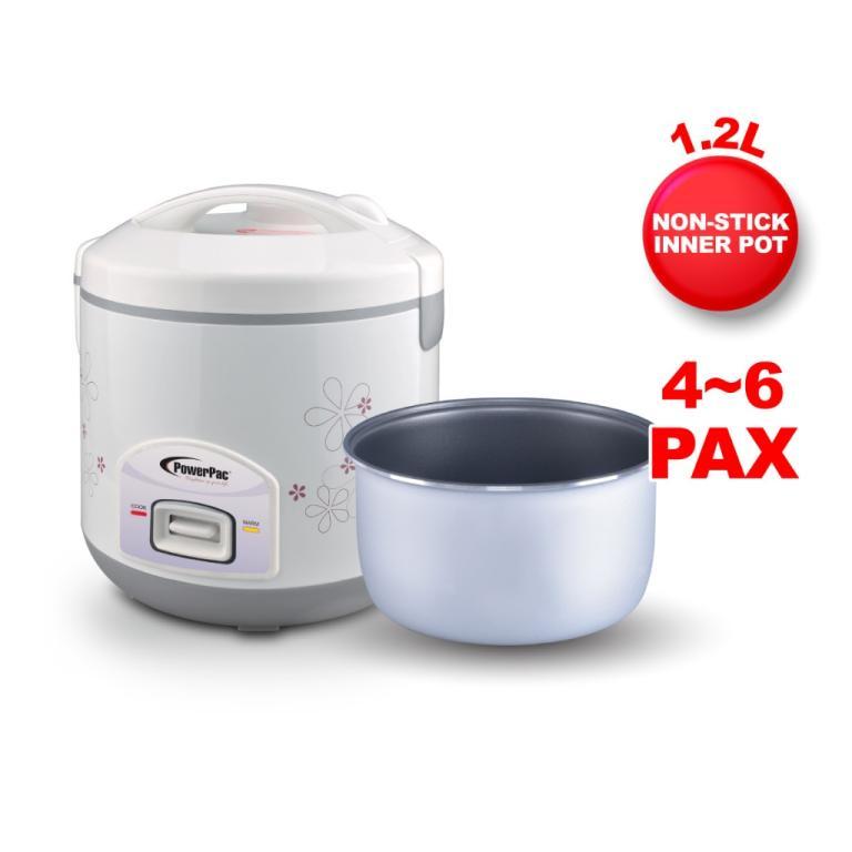 PowerPac RiceCooker with Steamer, Rice Cooker With … in Bishan - Image 1