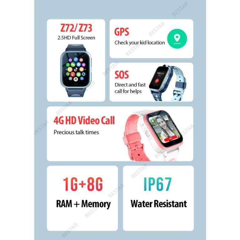 KID SMART WATCH 4G NANO SIM GPS/WIFI/WHATSAPP Android/ iOS … in North-Eastern Islands - Image 1