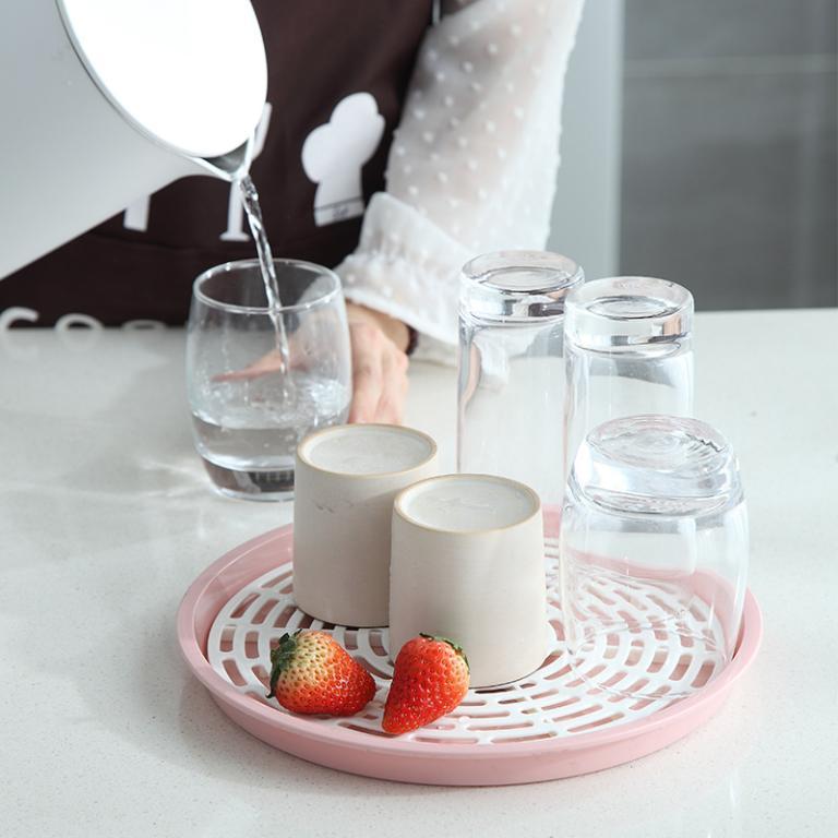 Round 2-Tier Drain Tray Rack for Kitchen, Tea & Fruit Storage in Sembawang - Image 1