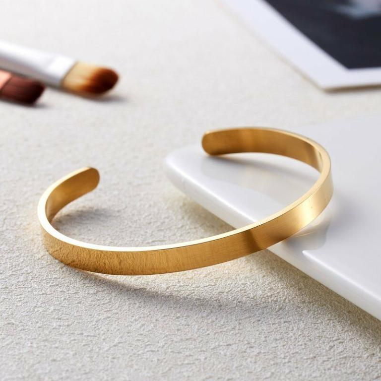 Personalized Custom Bangle Bracelet Bangle Cuff Engraved … in Bukit Batok - Image 1