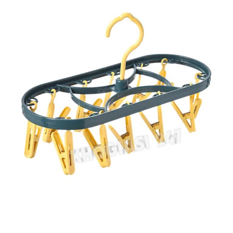 Convenient 12-Clip Clothes Drying Hook, Drying Rack for … in Mandai - Image 1