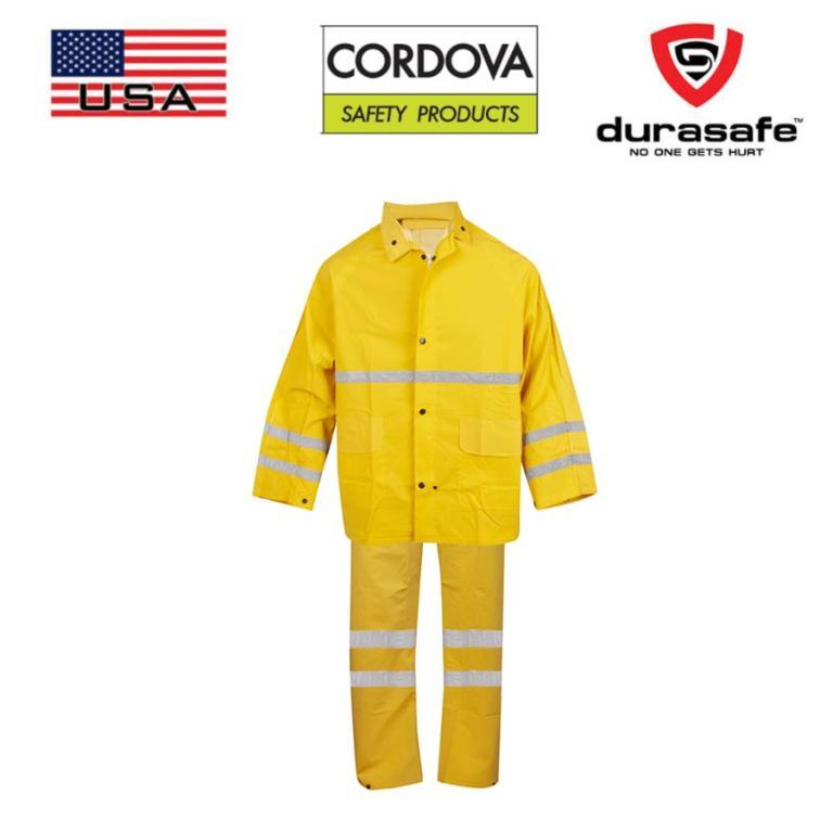 CORDOVA Riptide HV353Y Bib Rainsuit Yellow Silver Tape in Singapore - Image 1