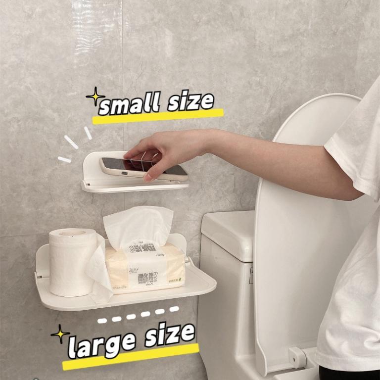 Wall Mounted Foldable Storage Rack Bathroom Folding Panel … in Toa Payoh - Image 1