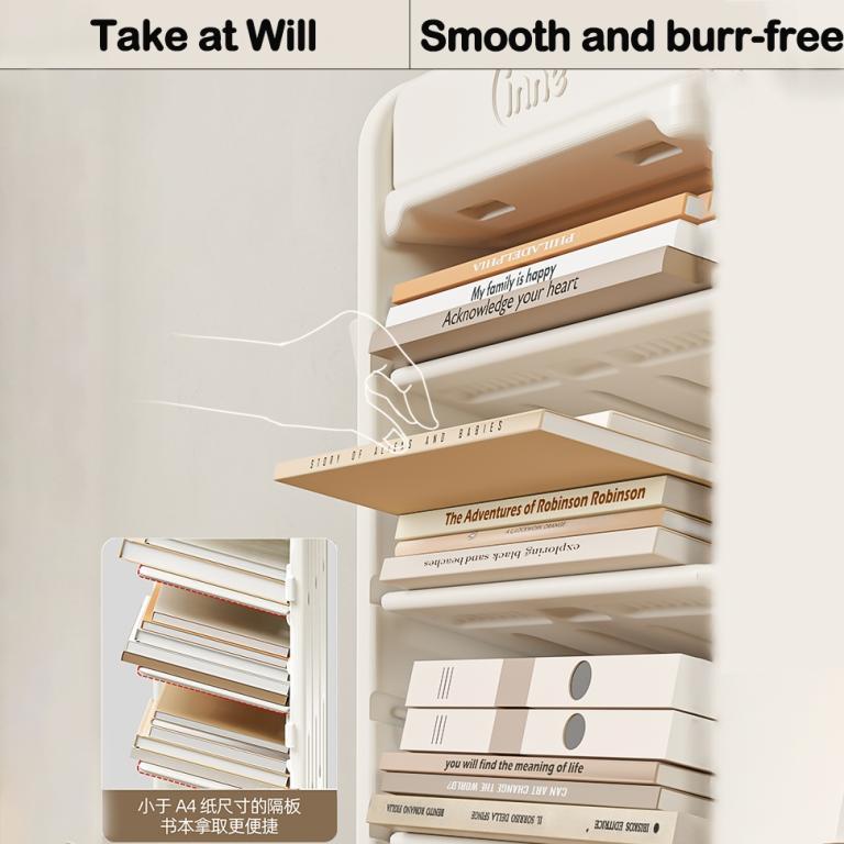 Kids Storage Rack Bookshelf Movable Bookshelves Multi-Layer … in Sembawang - Image 1