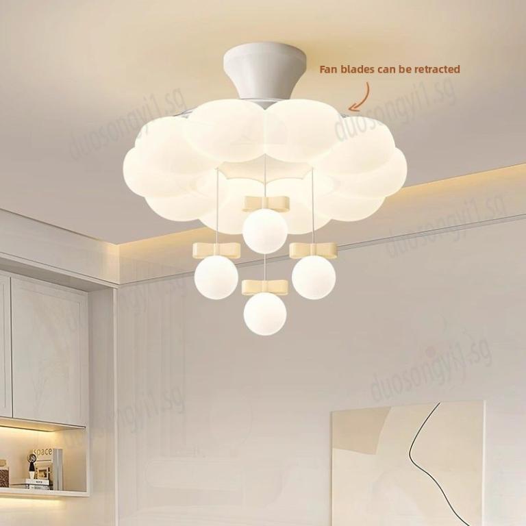 Ceiling Fan With Light Foldable Fan Blades LED Ceiling … in Novena - Image 1