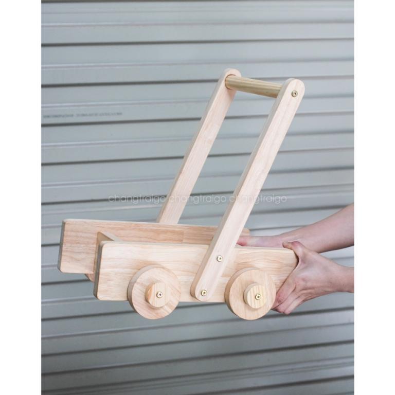Anti-Spill Baby Walker, Multifunctional Wooden Stroller Toy … in Woodlands - Image 1