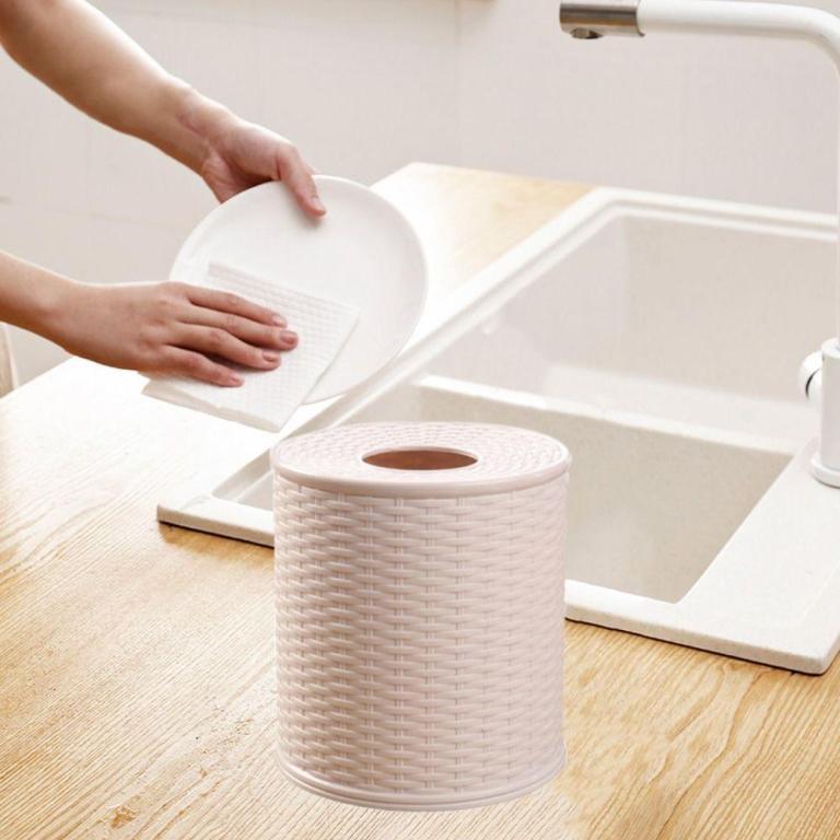 INSTORE Simulation Rattan Tissue Storage Box, Beige/Dark … in Mandai - Image 1