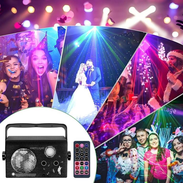 Disco Light,RGB Sound Activated Party Light, USB Remote … in Singapore - Image 1