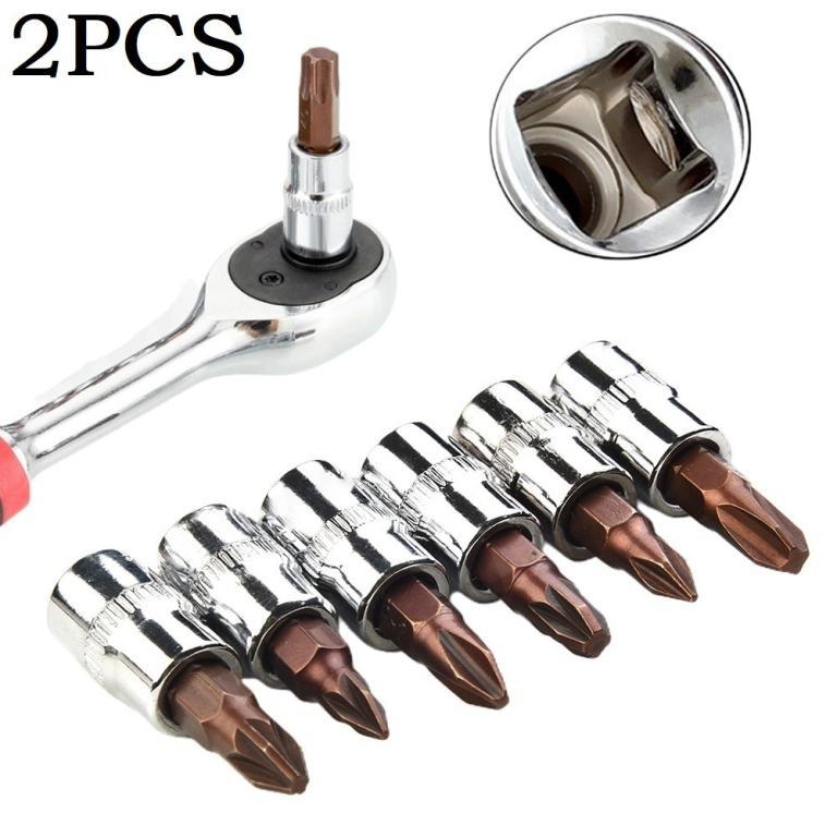 [HOT]☆2PCS Socket Drive Wrench PH1 PH2 PH3 PZ1 PZ2 PZ3 … in Sembawang - Image 1