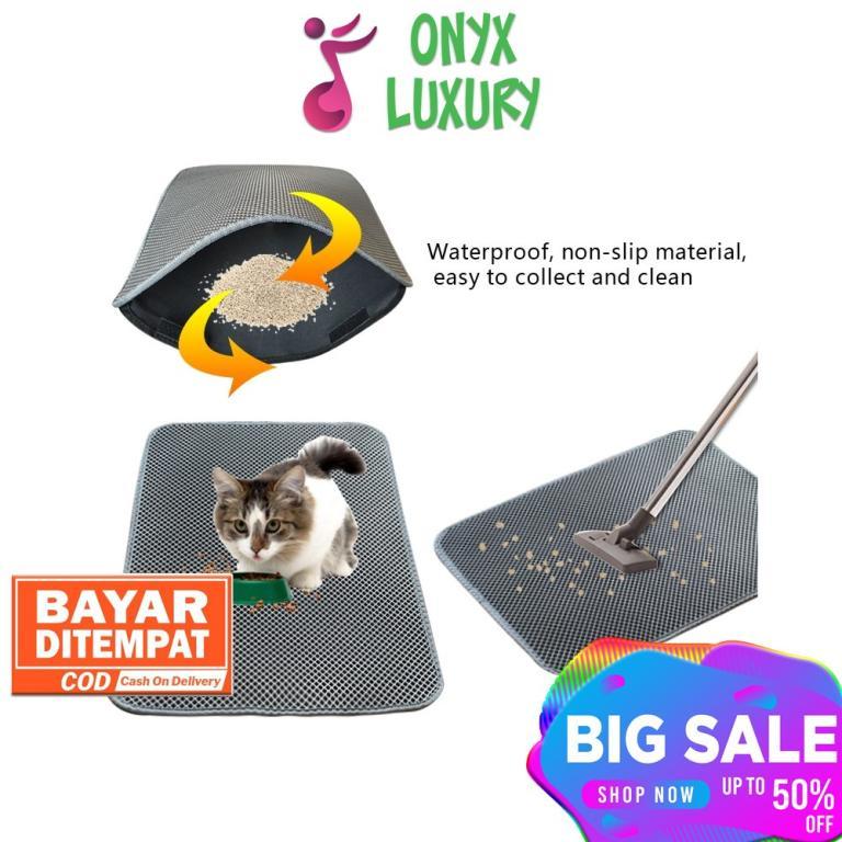 Cat Litter Mat Double Layer Cat Litter Mat TRIPLEDI … in Woodlands - Image 1