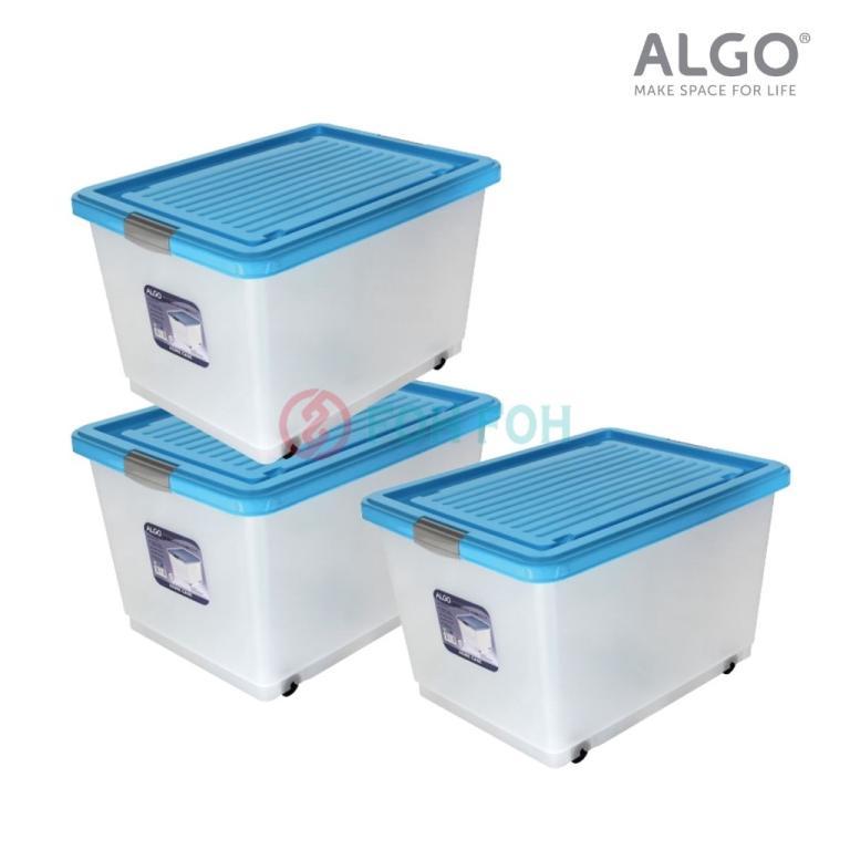 Algo 55L PP Stackable Organization Storage Container with … in Sembawang - Image 1