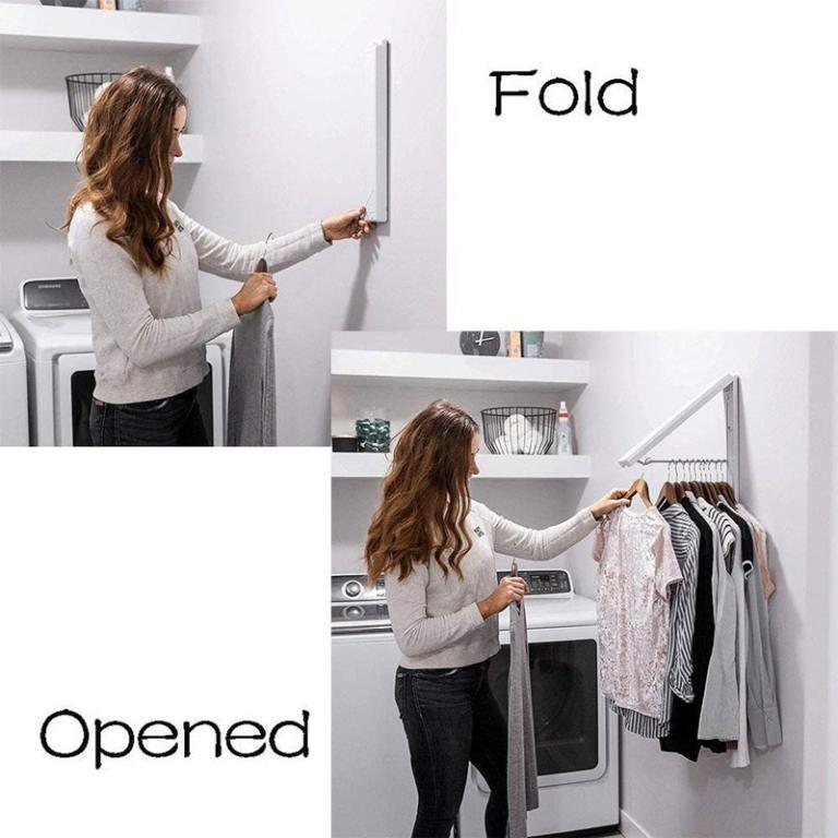 Folding Clothes Rack Multifunction Drying Rack Hanger … in Pasir Ris - Image 1