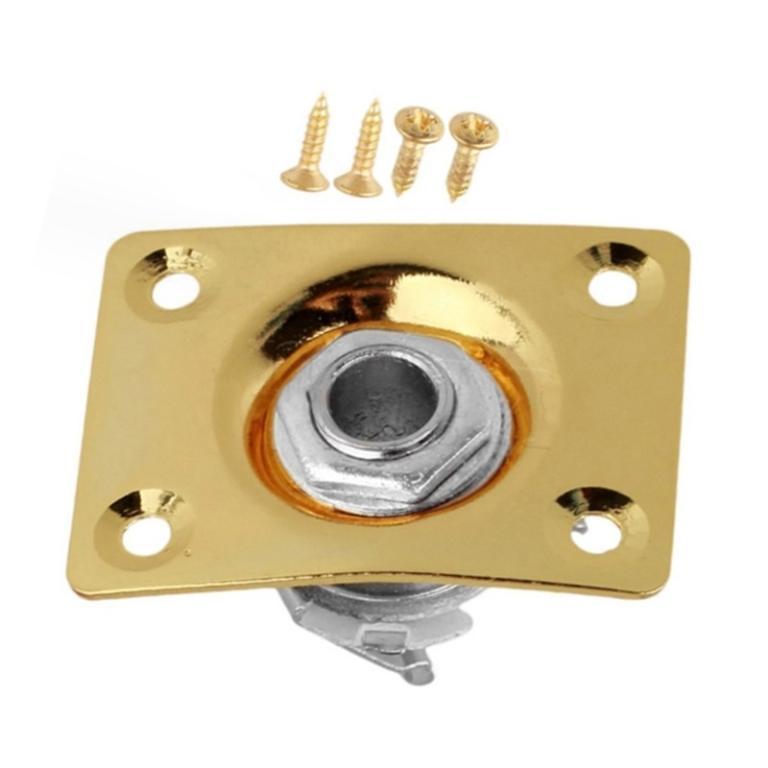 YYS Guitar Input Output Jacks Socket Plate Rectangular 1 4 … in North-Eastern Islands - Image 1