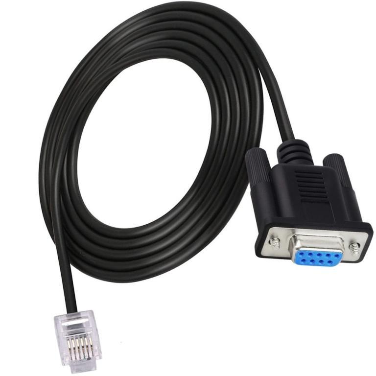 RS232 DB9Pin Female to RJ11 RJ12 6P6C LAN Network Serial … in Bukit Merah - Image 1