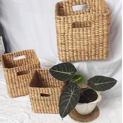 Storage Box/ Frame Non-Frame Storage Woven Water Hyacinth … in Toa Payoh - Image 1