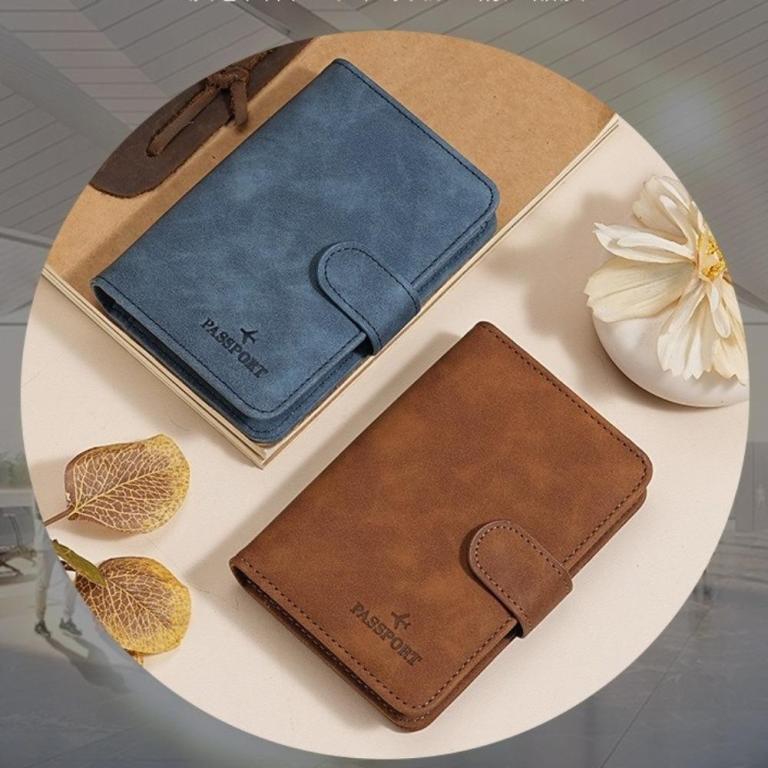 MELENE Passport Holder, Solid Color Multi-function Passport … in Bukit Batok - Image 1