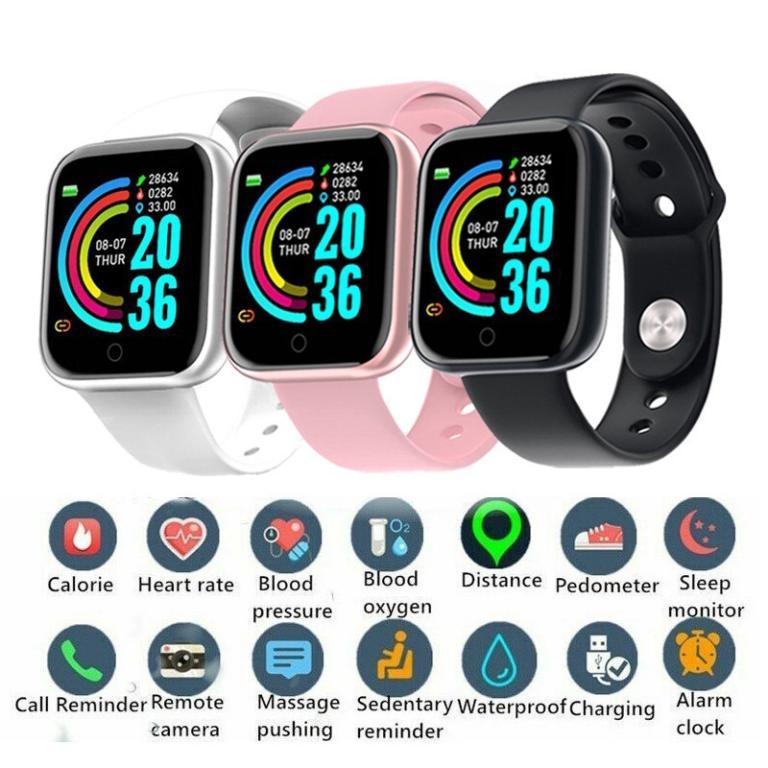 Smart Watch Y68 Bluetooth Heart Rate Monitor in North-Eastern Islands - Image 1
