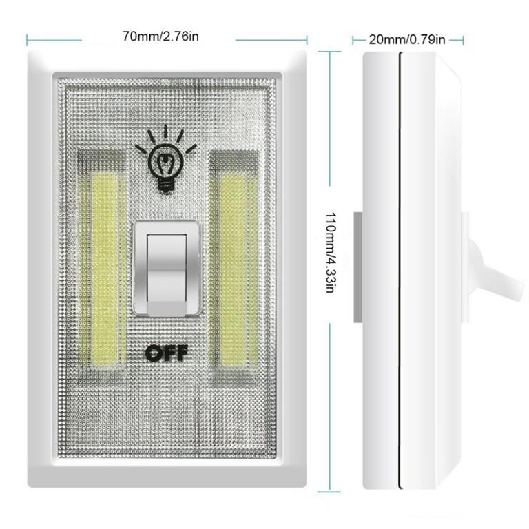 Wireless LED Night Light with Flick Switch LED Wall Light (ASTV) in Sengkang - Image 1