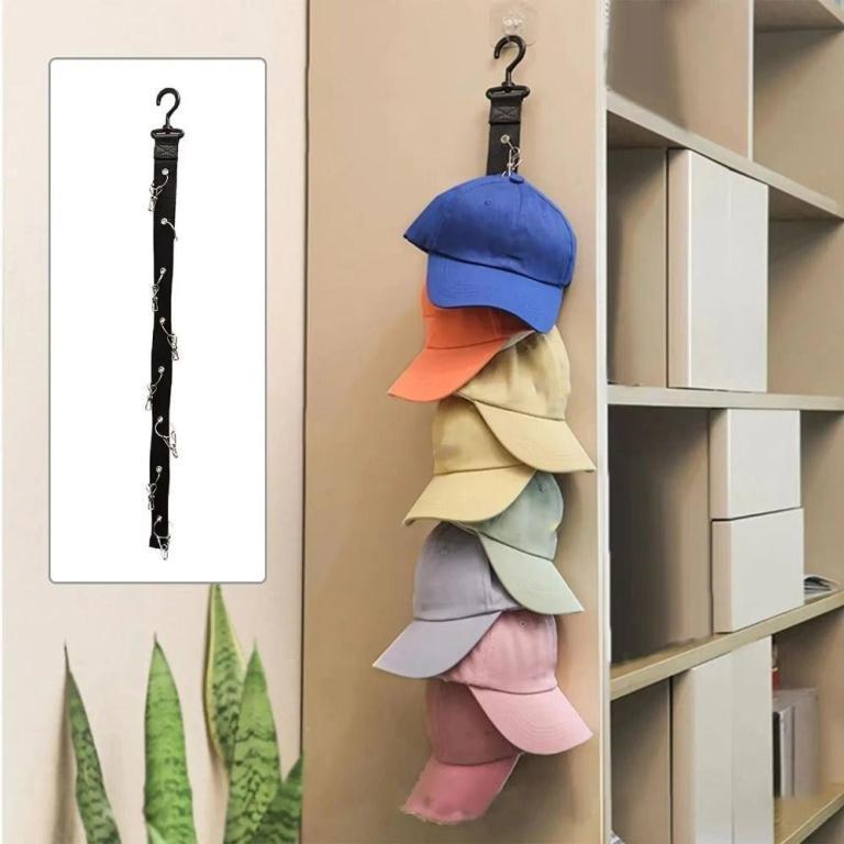 PEONYTWO Caps Rack, With Hook With Metal Clips Caps … in Toa Payoh - Image 1
