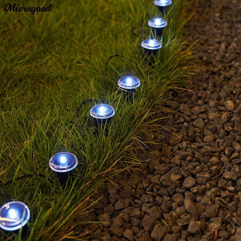 [MIC]☆15 Pcs Mini Solar Ground Lights LED Flat Landscape … in Novena - Image 1