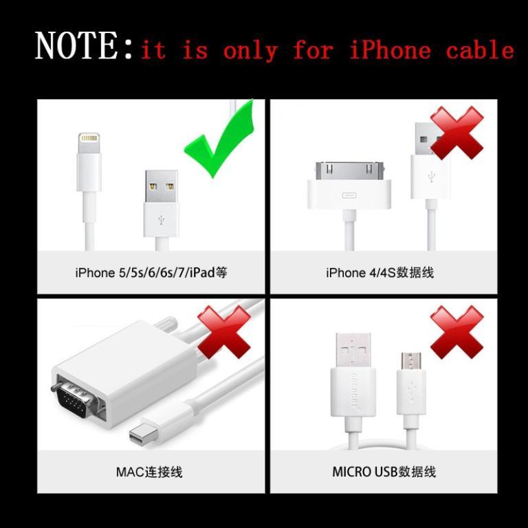 5 Pcs for iPhone Cable Protector USB Cable Wire Organizer … in Sembawang - Image 1