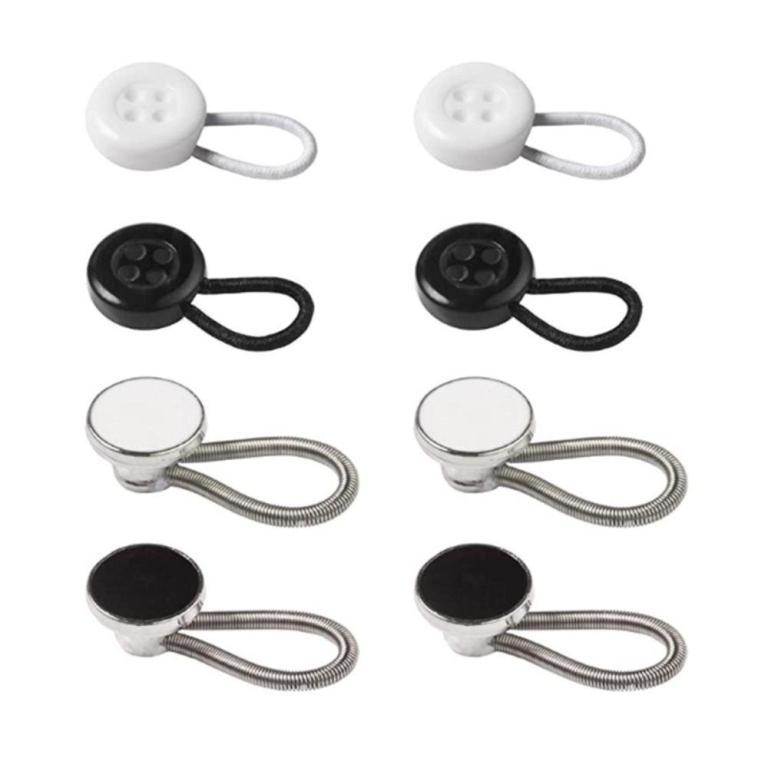 LIZMON 8Pcs Shirts Button Expanders, Elastic Neck Extender … in Novena - Image 1