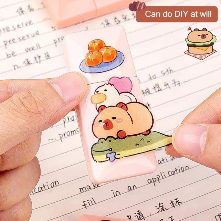 APPEAEA 6PCS/Set Correction Tape, Capybara Gradient Color … in Toa Payoh - Image 1